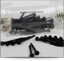 Pillow packs for corporate golf gifts